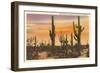 Saguaro Cacti-null-Framed Art Print