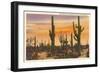 Saguaro Cacti-null-Framed Art Print