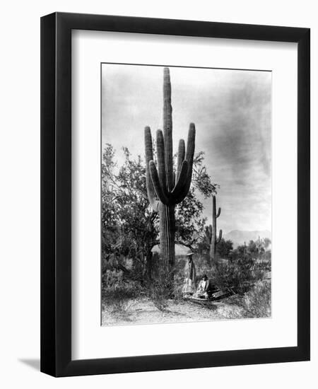 Saguaro Fruit Gatherers-Edward S Curtis-Framed Giclee Print