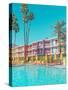 Saguaro Hotel Poolside in Palm Springs-Tom Windeknecht-Stretched Canvas