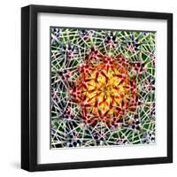 Saguaro Mandala II-Douglas Taylor-Framed Premium Photographic Print