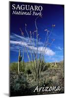Saguaro National Park, Arizona - Cactus and Plants-Lantern Press-Mounted Art Print