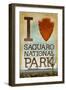 Saguaro National Park, Arizona - I Heart Saguaro-Lantern Press-Framed Art Print