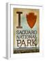 Saguaro National Park, Arizona - I Heart Saguaro-Lantern Press-Framed Art Print