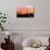 Saguaro National Park, Arizona - Orange and Pink Sunset-Lantern Press-Premium Giclee Print displayed on a wall