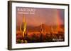 Saguaro National Park, Arizona - Rainbow-Lantern Press-Framed Art Print