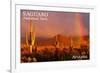Saguaro National Park, Arizona - Rainbow-Lantern Press-Framed Premium Giclee Print