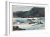 Saguenay River, Lower Rapids, 1897 (W/C on Paper)-Winslow Homer-Framed Giclee Print