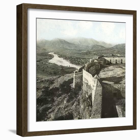 Sagunto (Formerly Murviedro, Spain), the Castle and the Surrounding Mountains, Circa 1885-1890-Leon, Levy et Fils-Framed Photographic Print