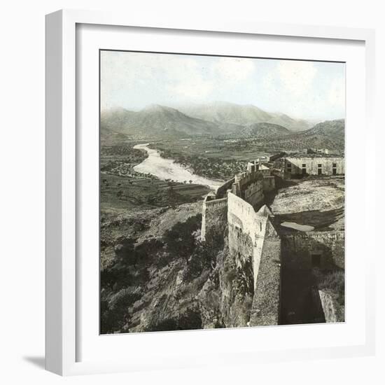 Sagunto (Formerly Murviedro, Spain), the Castle and the Surrounding Mountains, Circa 1885-1890-Leon, Levy et Fils-Framed Photographic Print