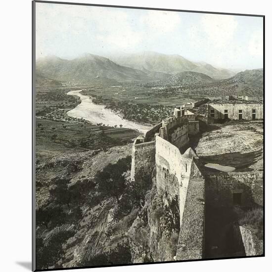 Sagunto (Formerly Murviedro, Spain), the Castle and the Surrounding Mountains, Circa 1885-1890-Leon, Levy et Fils-Mounted Photographic Print