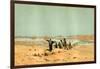 Sahara 19th Century Desert Camels-null-Framed Giclee Print