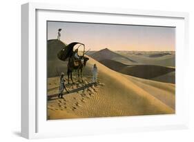 Sahara desert, Egypt, Late 19th - Early 20th century-null-Framed Giclee Print