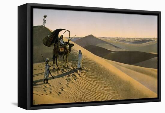 Sahara desert, Egypt, Late 19th - Early 20th century-null-Framed Stretched Canvas