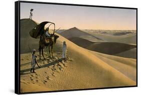 Sahara desert, Egypt, Late 19th - Early 20th century-null-Framed Stretched Canvas