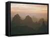 Sahara Desert, Hoggar Mountains, Sunrise Over Assekrem, Algeria, North Africa-David Poole-Framed Stretched Canvas