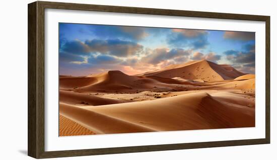 Sahara Sand Dunes of Erg Chebbi, Morocco, Africa-Paul Williams-Framed Photographic Print