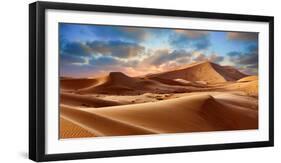 Sahara Sand Dunes of Erg Chebbi, Morocco, Africa-Paul Williams-Framed Photographic Print