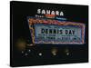 Sahara Sign Advertising Dennis Day. Las Vegas, 1955-Loomis Dean-Stretched Canvas
