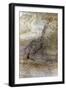 Saharan Rock Painting-null-Framed Giclee Print