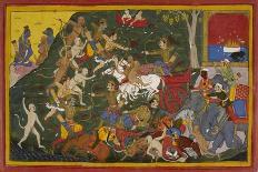 Battle Scene at Lanka-Sahib Din-Giclee Print