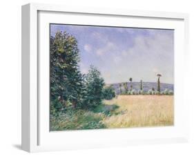 Sahurs Meadows in Morning Sun, 1894-Alfred Sisley-Framed Giclee Print