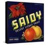 Saidy Brand - Holtville, California - Citrus Crate Label-Lantern Press-Stretched Canvas