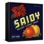 Saidy Brand - Holtville, California - Citrus Crate Label-Lantern Press-Framed Stretched Canvas