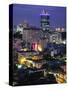 Saigon City, Ho Chi Minh City, Vietnam-Walter Bibikow-Stretched Canvas