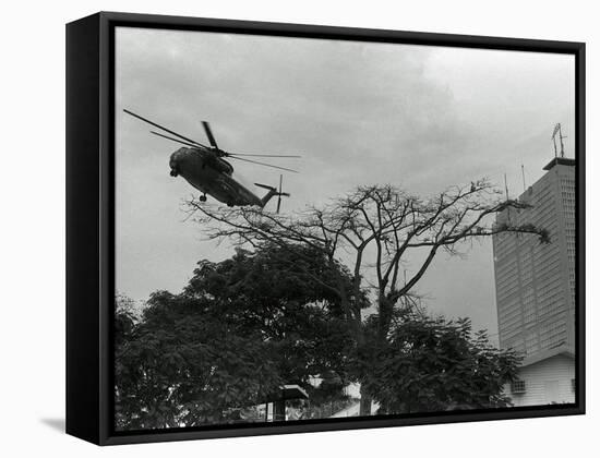 Saigon Evacuation-PHU-Framed Stretched Canvas