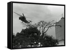 Saigon Evacuation-PHU-Framed Stretched Canvas