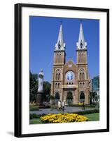 Saigon Notre-Dame Basilica, French Colonial Architecture, Ho Chi Minh City (Saigon), Vietnam, Indoc-Stuart Black-Framed Photographic Print