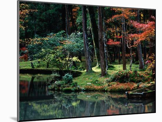 Saiho-Ji Garden in Autumn, Kyoto, Japan-Frank Carter-Mounted Premium Photographic Print