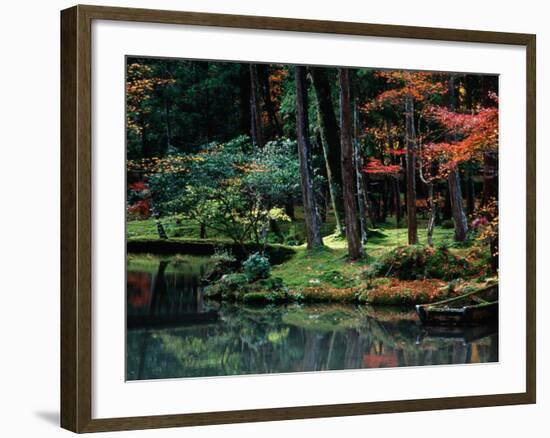 Saiho-Ji Garden in Autumn, Kyoto, Japan-Frank Carter-Framed Photographic Print