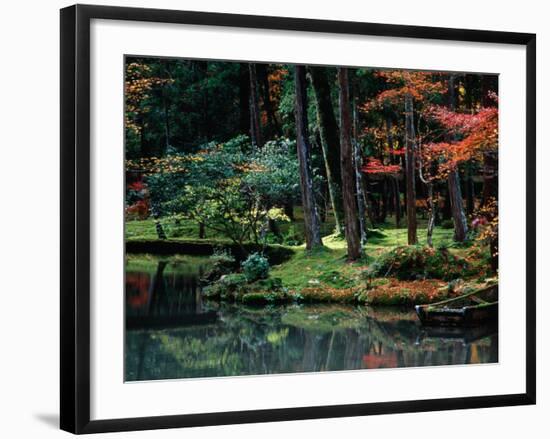 Saiho-Ji Garden in Autumn, Kyoto, Japan-Frank Carter-Framed Photographic Print