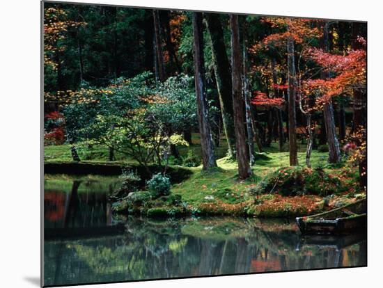 Saiho-Ji Garden in Autumn, Kyoto, Japan-Frank Carter-Mounted Photographic Print