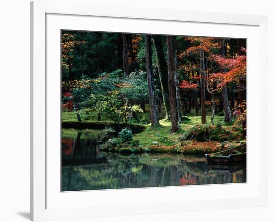 Saiho-Ji Garden in Autumn, Kyoto, Japan-Frank Carter-Framed Photographic Print