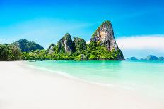 Longtale Boats at the Beautiful Beach, Thailand-saiko3p-Photographic Print