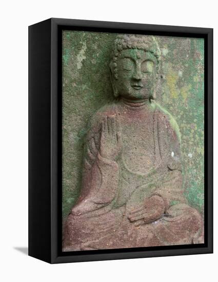 Saikyoji Temple, Buddha Statue, Hirado, Nagasaki, Japan-Rob Tilley-Framed Stretched Canvas