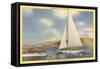 Sail and Motor Boats on Lake Mead-null-Framed Stretched Canvas