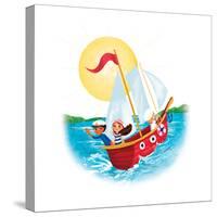 Sail Away! - Humpty Dumpty-Elisa Chavarri-Stretched Canvas