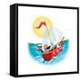 Sail Away! - Humpty Dumpty-Elisa Chavarri-Framed Stretched Canvas