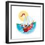 Sail Away! - Humpty Dumpty-Elisa Chavarri-Framed Giclee Print