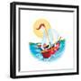 Sail Away! - Humpty Dumpty-Elisa Chavarri-Framed Giclee Print