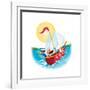 Sail Away! - Humpty Dumpty-Elisa Chavarri-Framed Giclee Print