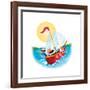 Sail Away! - Humpty Dumpty-Elisa Chavarri-Framed Giclee Print