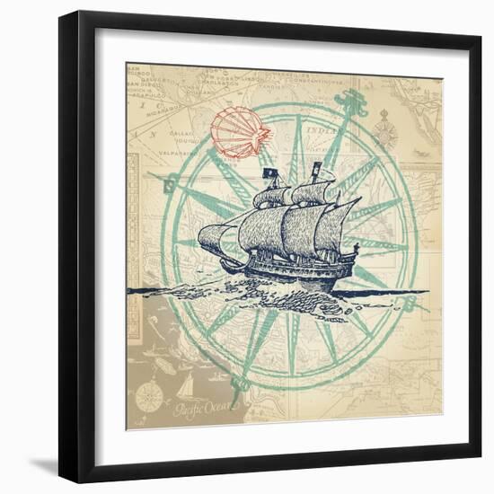 Sail Away-The Saturday Evening Post-Framed Giclee Print