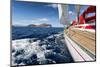 Sail Boat in Sardinia Coast, Italy-ilfede-Mounted Photographic Print