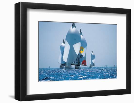 Sail Boat Race-null-Framed Art Print