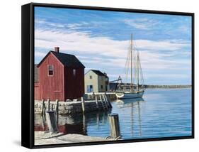 Sail Boat Rockport-Bruce Dumas-Framed Stretched Canvas